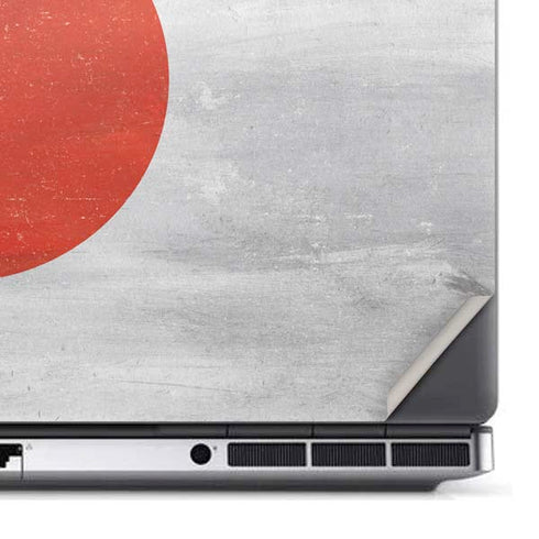 Japanese Flag Distressed Dell Precision Skin